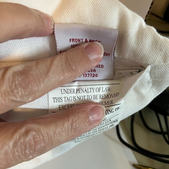 Devi Designs Pillow Embroidery Design Christmas JOY 24 x 12 Embroidered W/Tags. - Picture 11 of 14